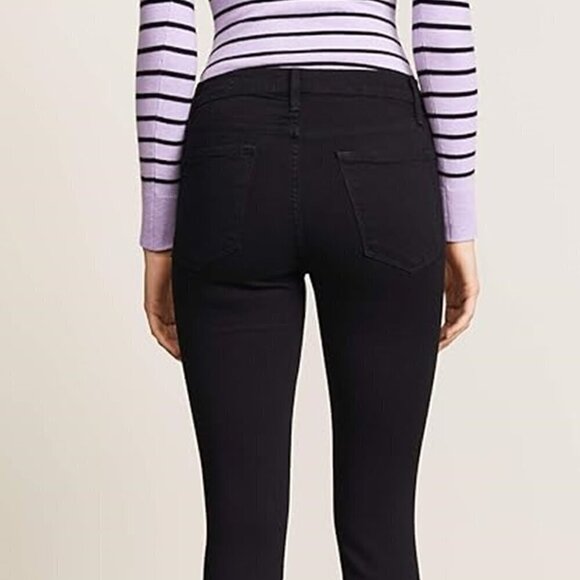 NWOT Frame for Anthropologie Le kinny Jean in Black Size: 25 - Picture 13 of 16